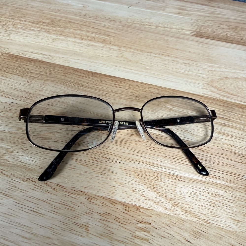 Stetson ST289 Eyeglass Frames Mens Brown Tortoise Square Metal Frames only
